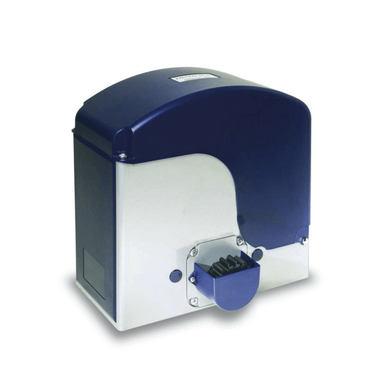 motor genius falcon 20 corredizo operador de alto tráfico para portones de 2000kg sistema robusto con desbloqueo de emergencia