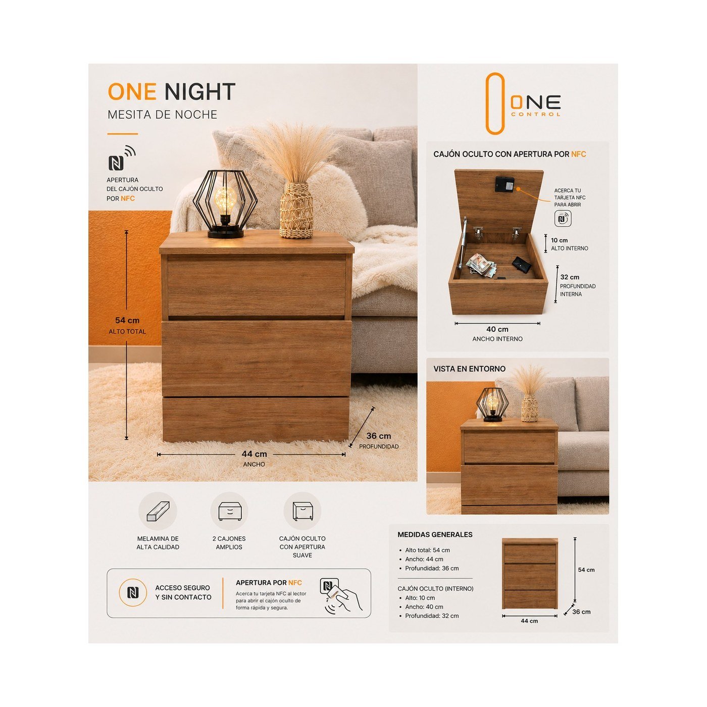 Medidas ONE NIGHT