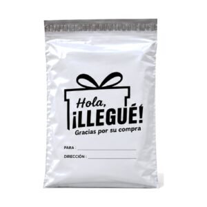 Bolsa de seguridad blanca para envíos 20x35 cm paquete 100 unidades