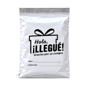 Bolsa de seguridad blanca para envíos 28x42 cm paquete 100 unidades