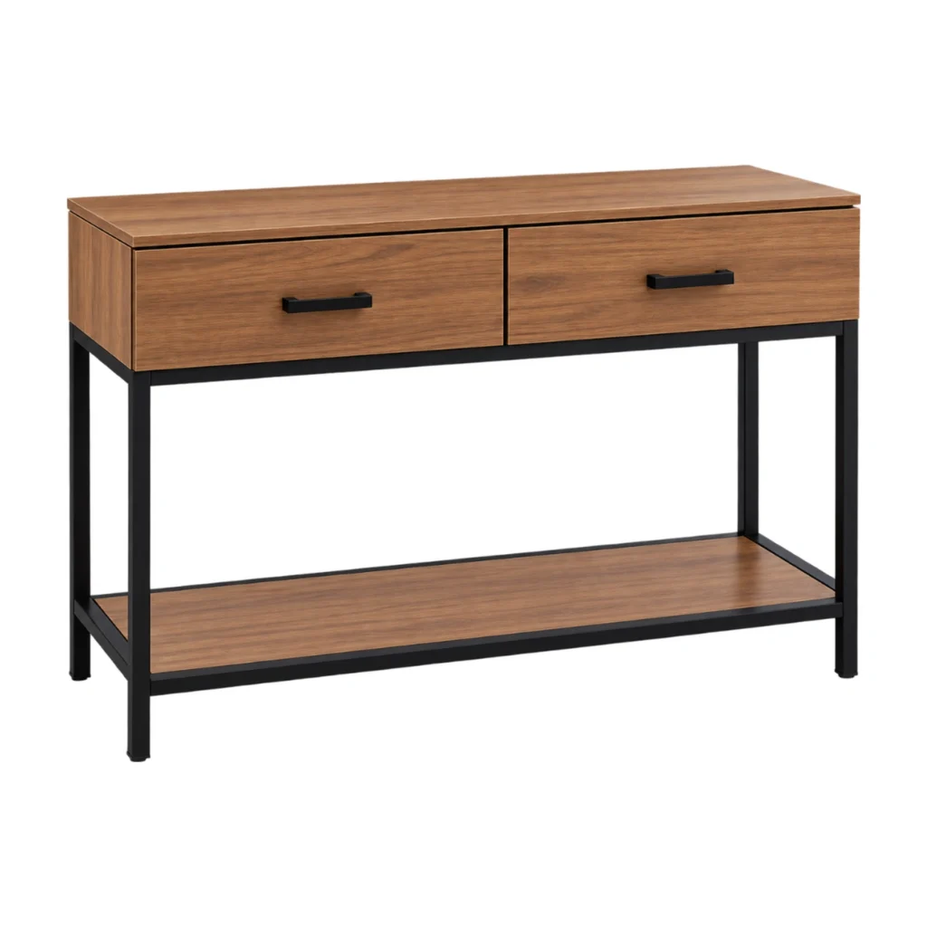 Mueble recibidor Nexo de 105 cm de alto con 2 cajones y repisa